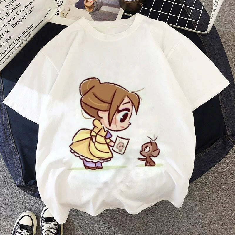 Yeni Cizgi Filmi Şahzadə Uşaq Geyimləri T-Shirts T-Shirts Uşaq Köynəkləri