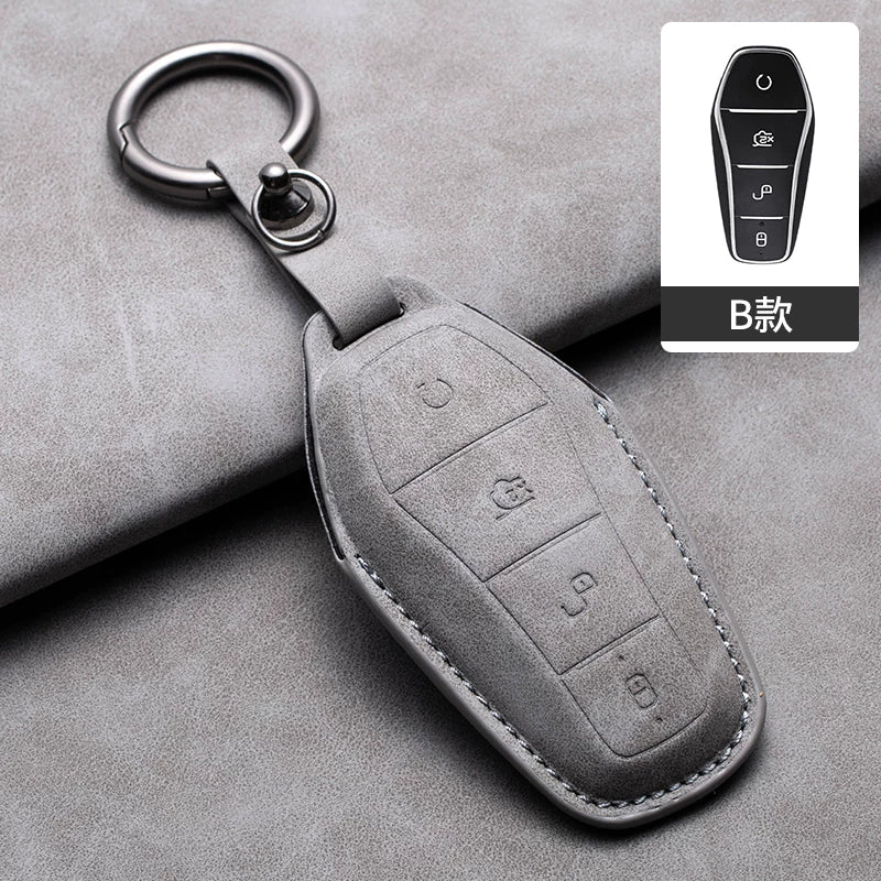 Xüsusi BYD Han EV açar qapağı, Qin Plus dmi Song Pro Tang Dolphin E9 möhürlü avtomobil açar qutusu və toka