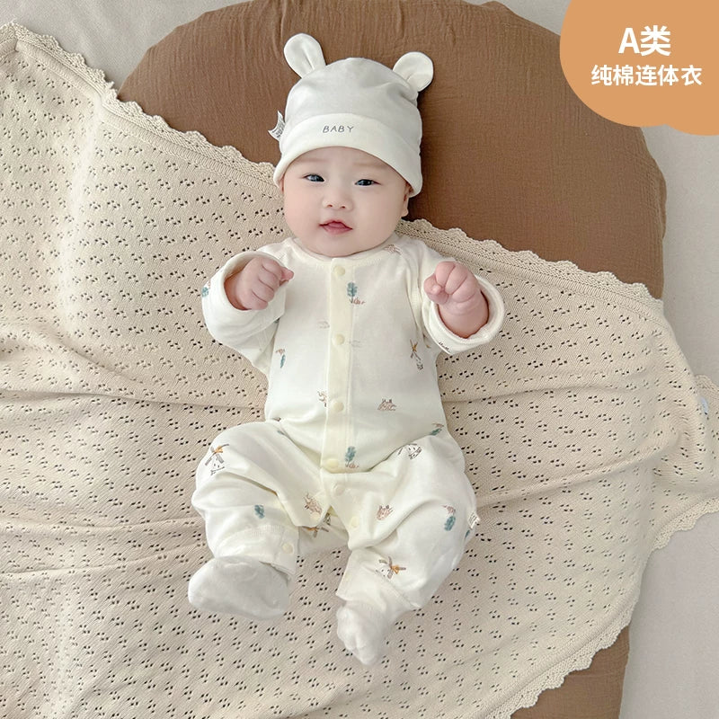Payız, oğlan və qız uşaqları üçün körpə geyimləri, pijamalar, yeni doğulmuş körpələr üçün alt paltarları, yaz və payız üslubları, təmiz pambıq əsas təbəqə, erkən payız geyimləri