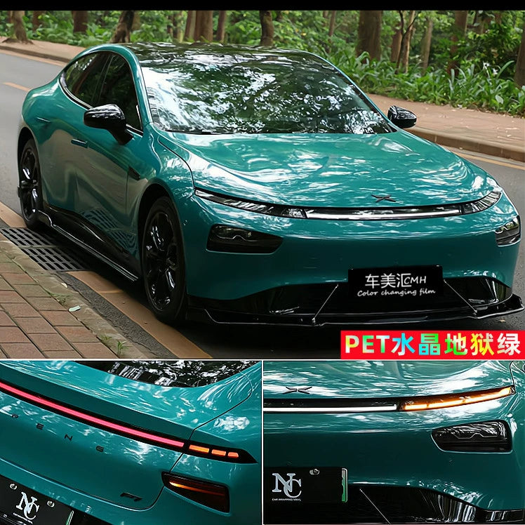 Pethuayue Pudra Rəng Dəyişən Film Tam Avtomobil Qapağı Fantaziya Vulkanik Kül Avtomobil Filmi Rəng Dəyişən Parlaq Qara Tpu Görünməz Avtomobil Filmi