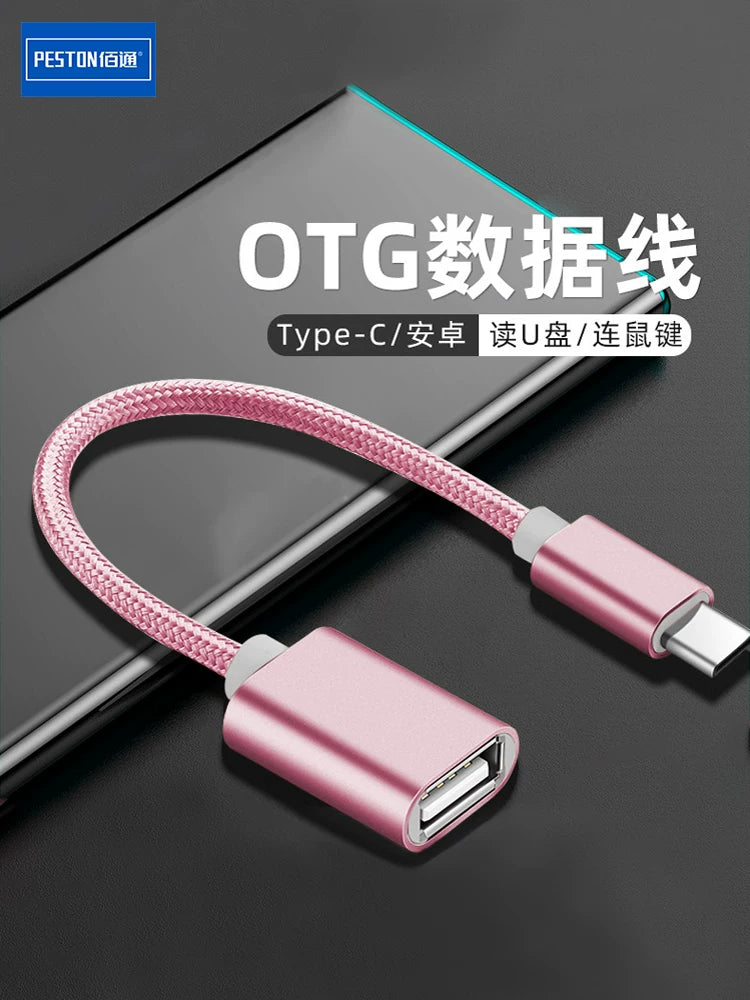 OTG adapter tip-c üçün Android mobil telefonu USB bağlantısı çevirici baş ötürücü cib telefonu kabel adapteri topdansatış