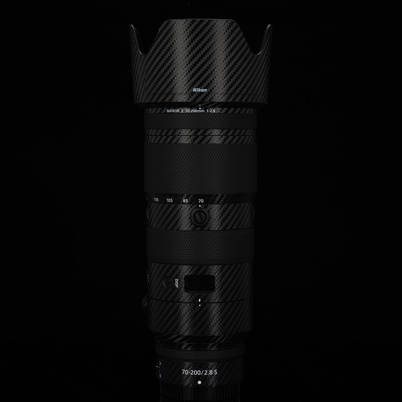 Meibendo Nikon Z 70-200 F2.8S nəsil lens qoruyucu film 70200 şaxtalı karbon fiber kamuflyaj stikeri üçün uyğundur