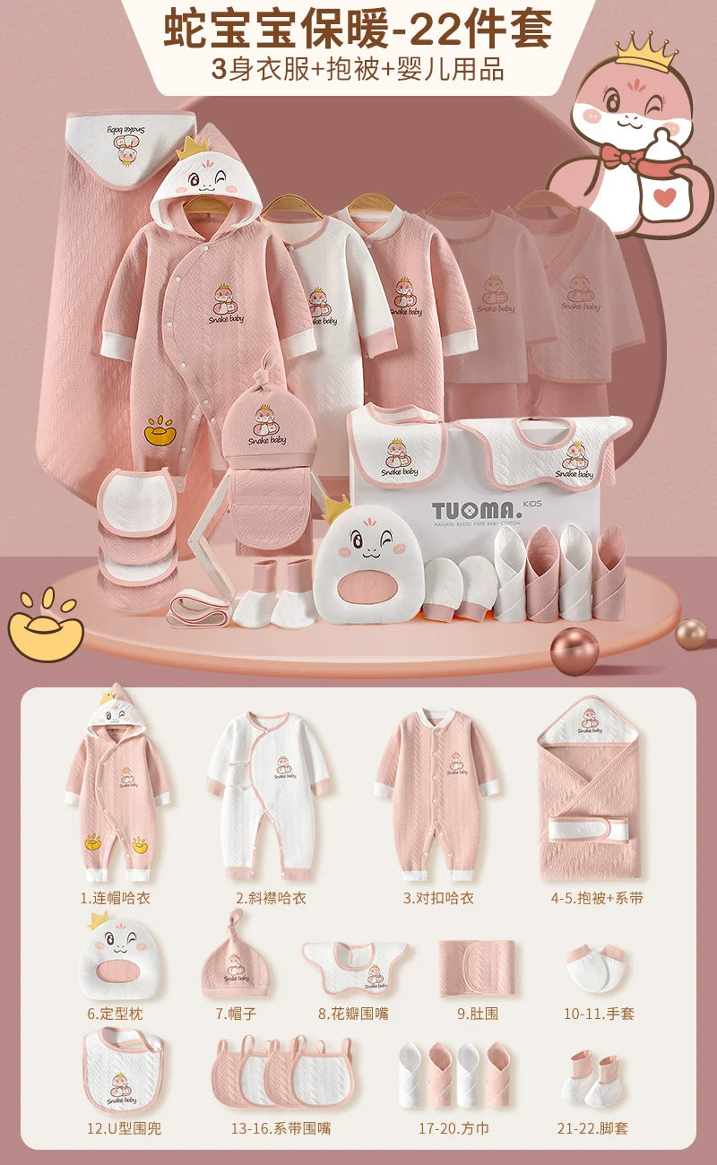 Körpə geyimləri, yeni doğulmuş körpələr üçün hədiyyə qutusu, təmiz pambıq dəsti, yeni doğulmuş körpələr üçün hədiyyələrin tam kolleksiyası, dolunay şənliyi və daha çox şey.