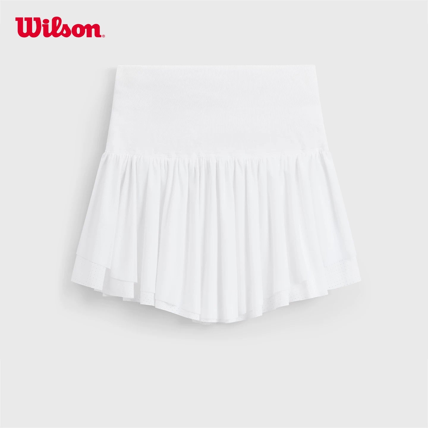 Wilson Wilson yay qadın cüt qatlı bal ləçəkli yubka nəfəs alan elastik çox yönlü idman tennis yubka
