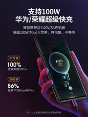 Greenlink typec məlumat kabeli 5a6a örgülü şarj kabeli tpyec Android Huawei mate30p50/40 Xiaomi Honor 60 mobil telefonu 66W super sürətli şarj 40w avtomobil 2m tpc