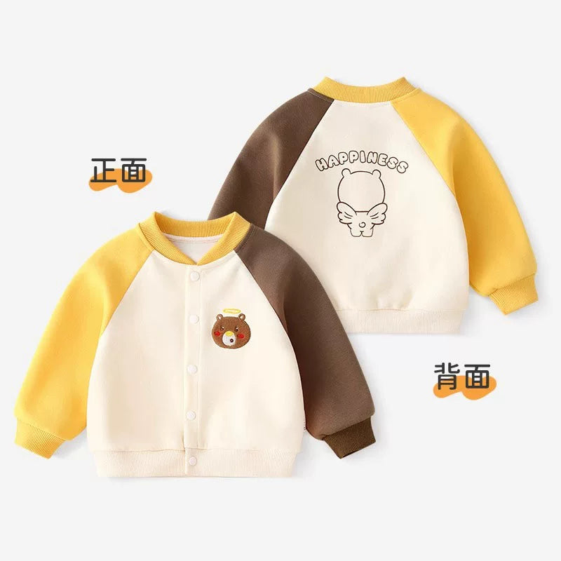 Alman uşaq gödəkçəsi, yeni payız stili, körpə beysbol gödəkçəsi, qızlar üçün erkən payız topu, körpə yaz və payız geyimləri