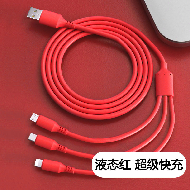 Uzatılmış 2 m 3 m üçü birdə bir məlumat kabeli, birdən üçə, Apple VIVOPP, Xiaomi və Huawei mobil telefonlarının sürətli doldurulması üçün uyğundur