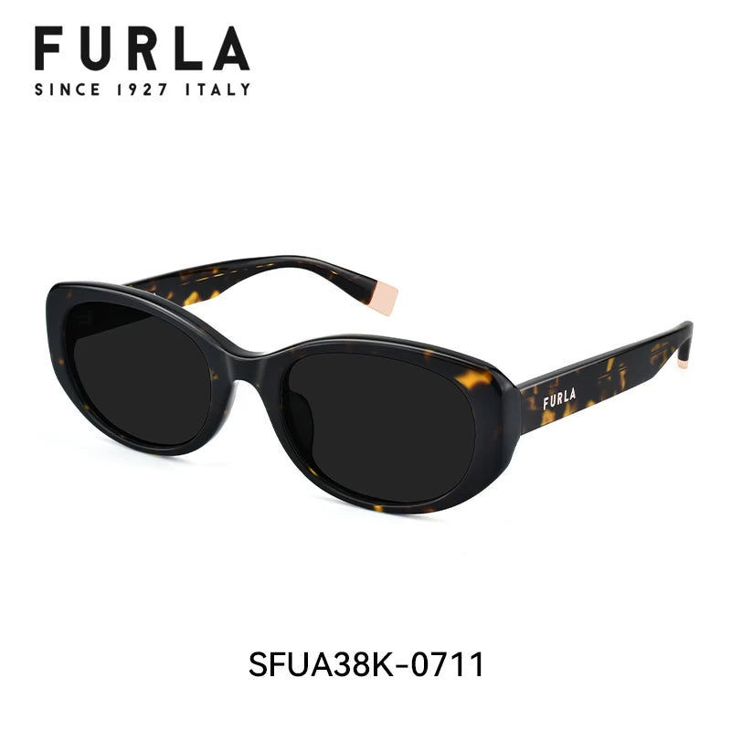 FURLA gün eynəyi qadın modası yüksək səviyyəli pişik gözü günəş eynəyi UV əleyhinə eynək SFUA38K