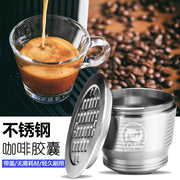 Qəhvə kapsulu təkrar istifadə edilə bilən qabıq nespresso Nestlé təkrar istifadə oluna bilən paslanmayan polad kapsul qabığı diy