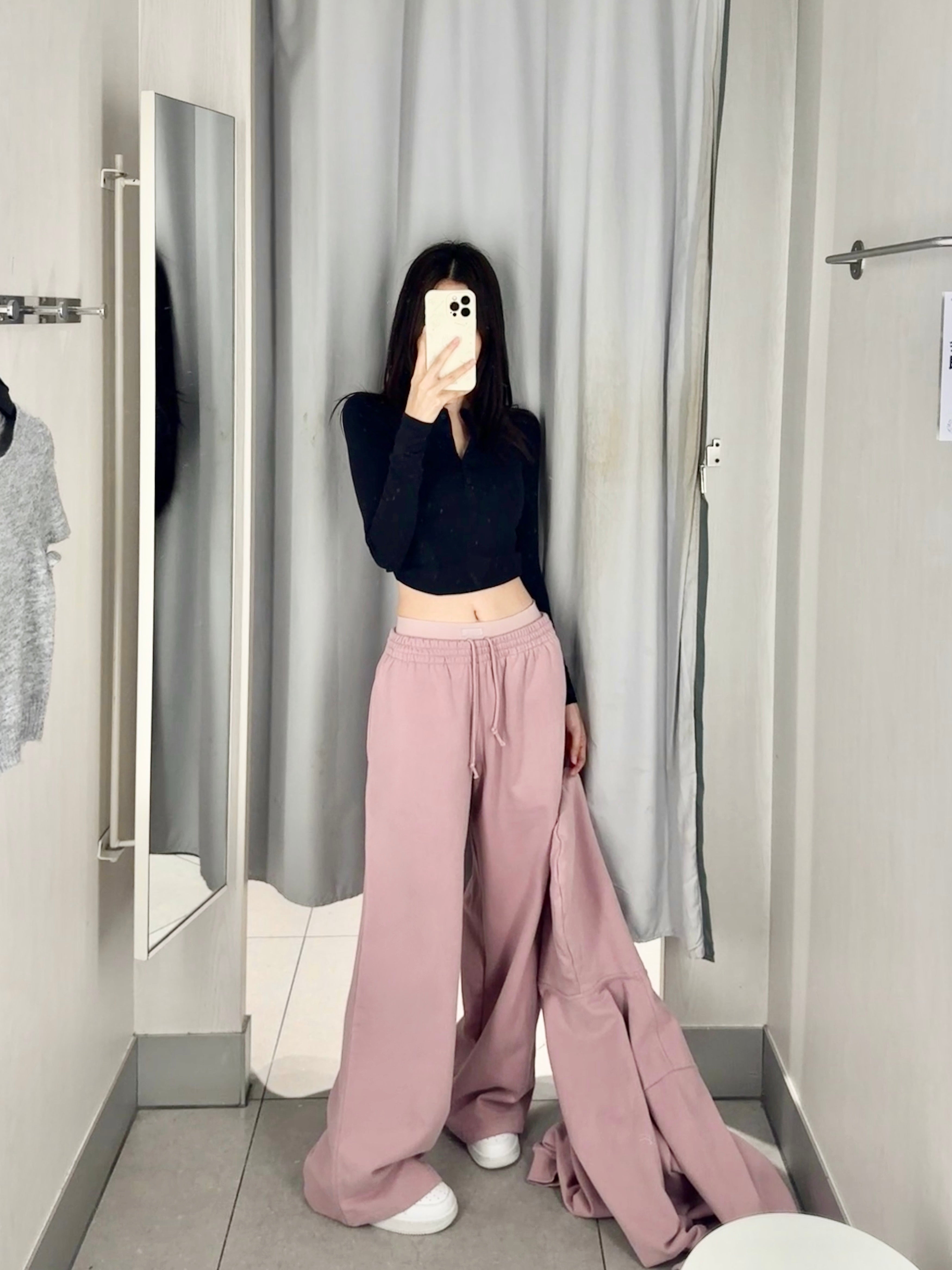 Orijinal Skims Payız/Qış Yeni Stil Kapüşonlu Fermuarlı Sweatshirt Qadınlar üçün Təsadüfi Dəst, Kardashian İkiqat Bel Düz Ayaqlı Şalvar