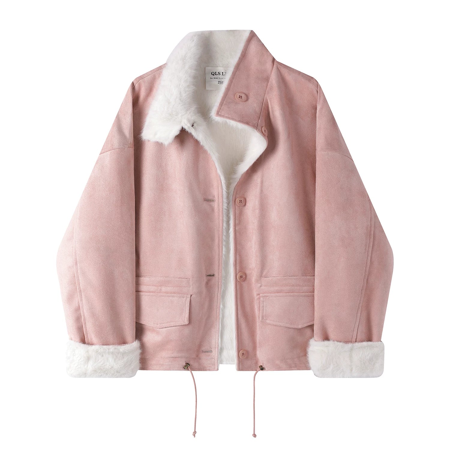 Cholisa Qadınlar üçün Geri Dönən Xəz Palto, 2025 Yeni Model, Qış üçün Populyar Orta Uzunluqlu Palto