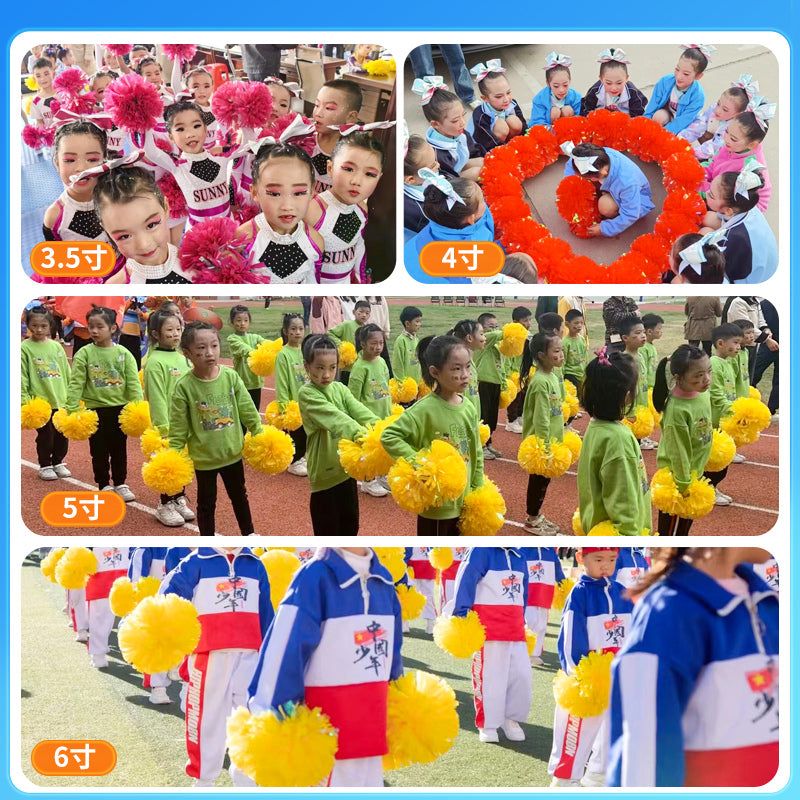 Tutqun qolu ikitərəfli yarışma gül topu tutan güllər ibtidai sinif şagirdləri cheerleading əl çiçəkləri əl ilə əyilmiş çiçəklər