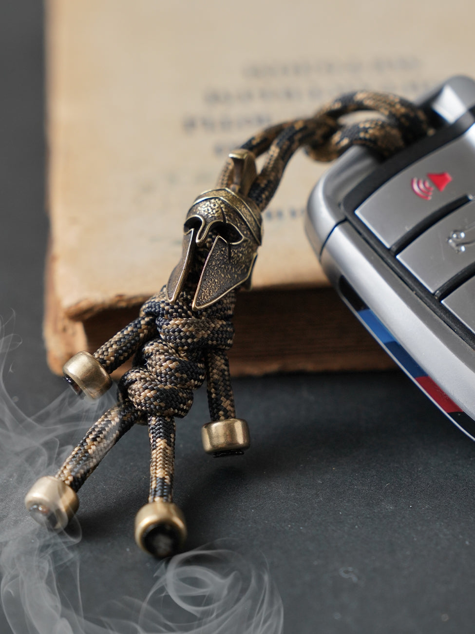 LV&amp;GEDETE Official Flagship Store Parachute Cord EDC Knife Pendant Car Key Chain Brass Charm Bag Accessories