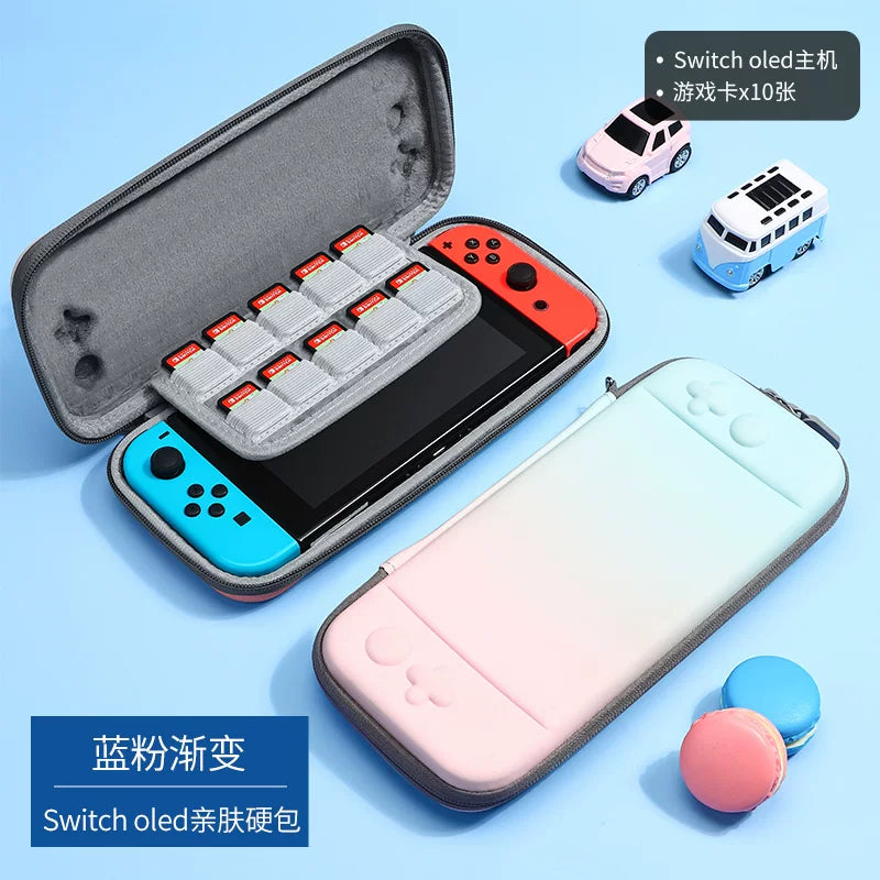 Bijibite açarı saxlama çantası Nintendo ns qoruyucu qutusu üçün uyğundur sevimli keçidli qabıqlı şəhərətrafı sərt çanta oled kaset qutusu portativ böyük tutumlu lite əl üçün tam aksesuar dəsti sərt