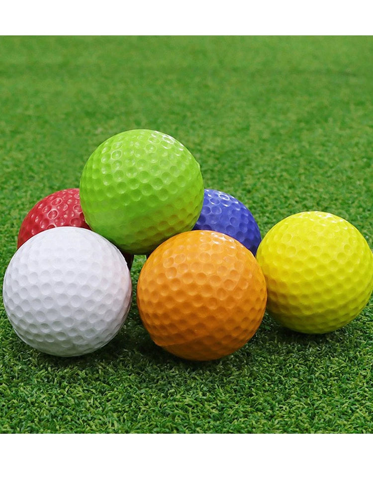 Qapalı golf təcrübəsi yumşaq top golf PU topu golf süngər topu köpük topu rəngli uşaq oyuncaq topu