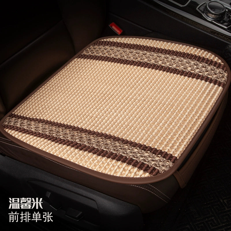 Avtomobil Oturacaq Yastığı Tək Parça Əsas Sürücü Oturacağı Tək Sürücü Otağı Tək Oturacaq Örtüsü Buz İpək Kətan Bütün İl Boyu Neytral Kreslo Yastığı