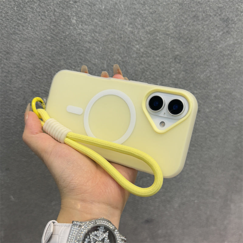 17 Apple 16 mobil telefon qutusu üçün uyğun Dele açıq sarı jele dəri hiss iphone16promax maqnit yeni ikisi birdə 15pro niş 14 sadə böyük dəlik 13 cüt 12 şəxsiyyət 16plus