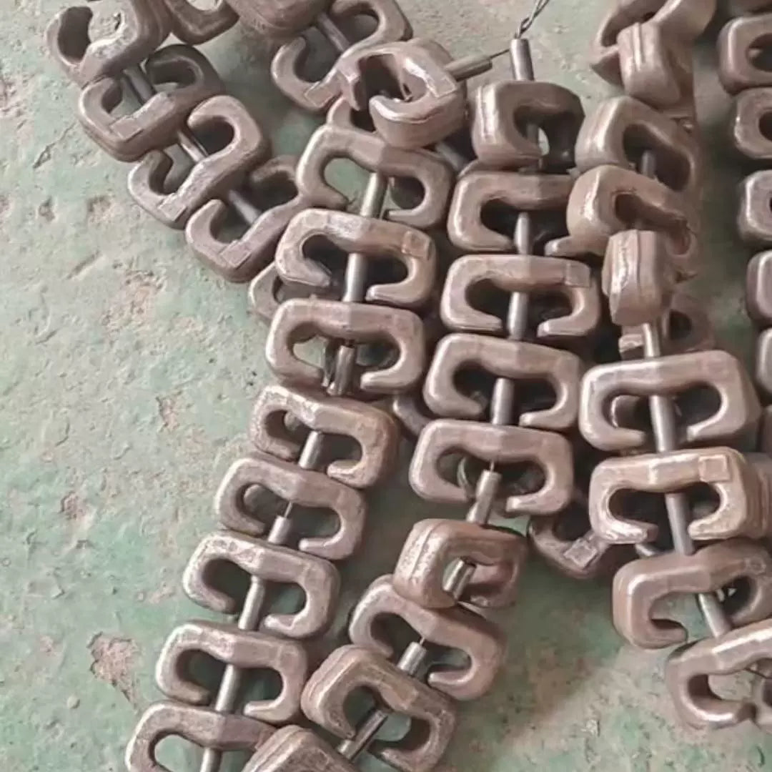 50 Forklift çəngəl təkər zənciri Yüksək aşınmaya davamlı külçə birləşdirici qandal Aksesuarlar Yükləyici təkər qoruyucu zənciri birləşdirən qandal