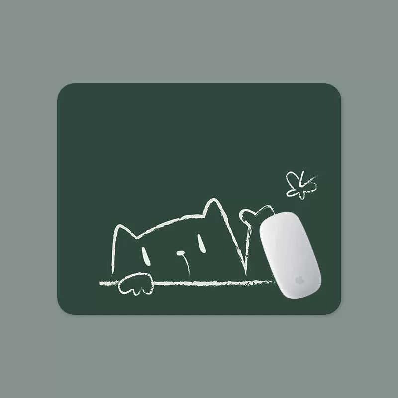 SUYA Suya sadə siçan pad kiçik qız yüksək görünüşlü ofis portativ yumşaq pad laptop bilək pad sevimli ev öyrənmə sürüşməyə və kire davamlı e-idman oyun mat siçan pad