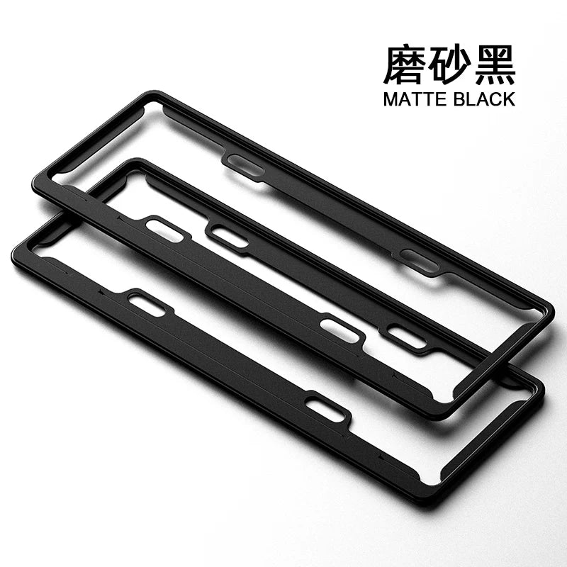 Thickened license plate frame, new energy green license plate frame, carbon fiber car license plate frame protective frame, blue license plate frame