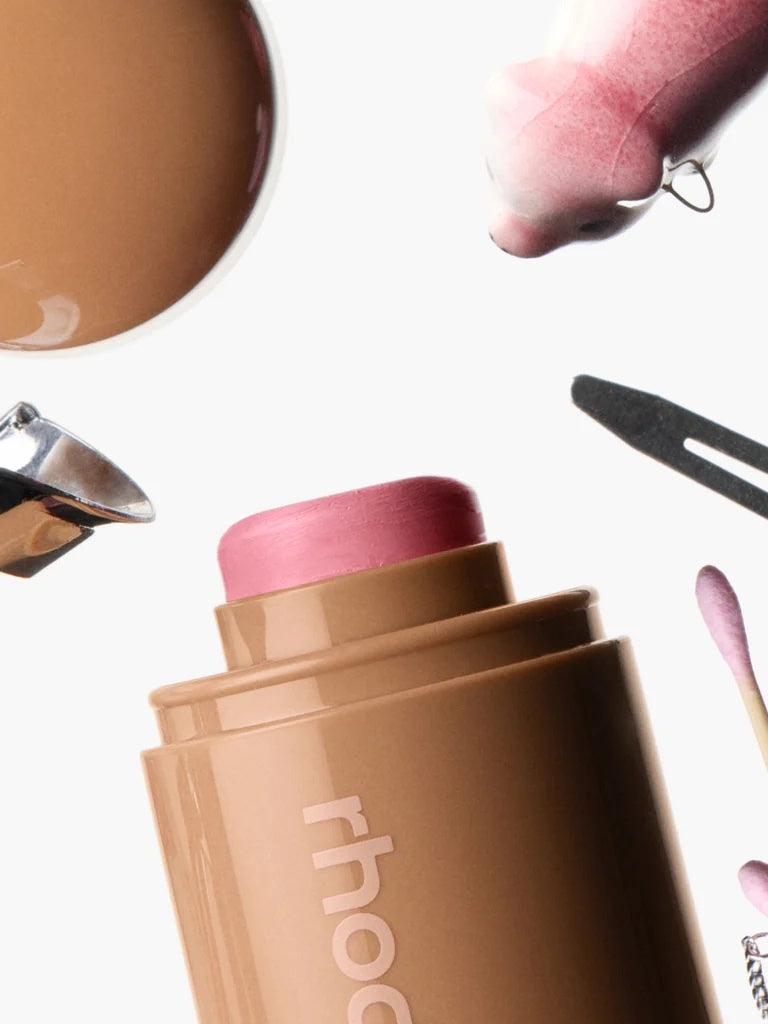 Rhode Hailey ənlik çubuğu (dodaq və yanaq üçün ikiqat istifadəli kontur kremi, donuz əskinası, orijinal qız məhsulu)