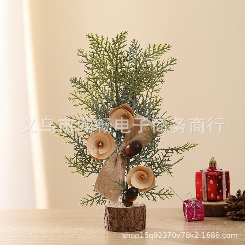 Christmas Home Decor: Mini Artificial Pine Needle Christmas Trees
