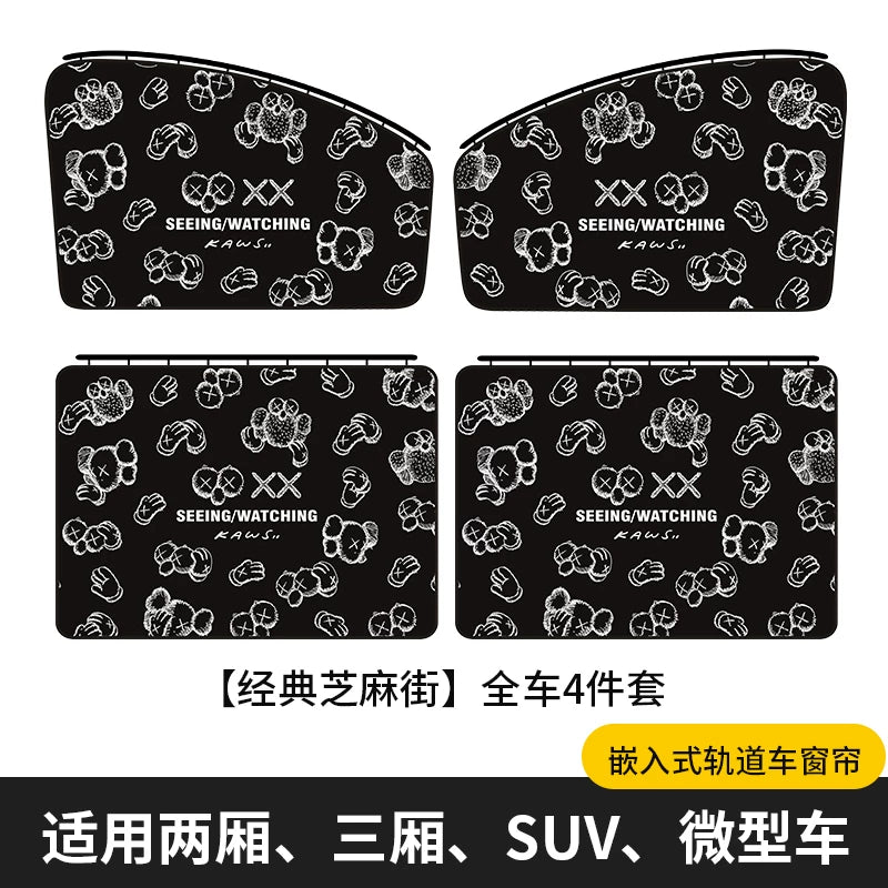 BYD Railway Car Sunshade Dolphin Plus DMMI Song Pro Han EV Yuan Tang Qin Car Interior Sunshade
