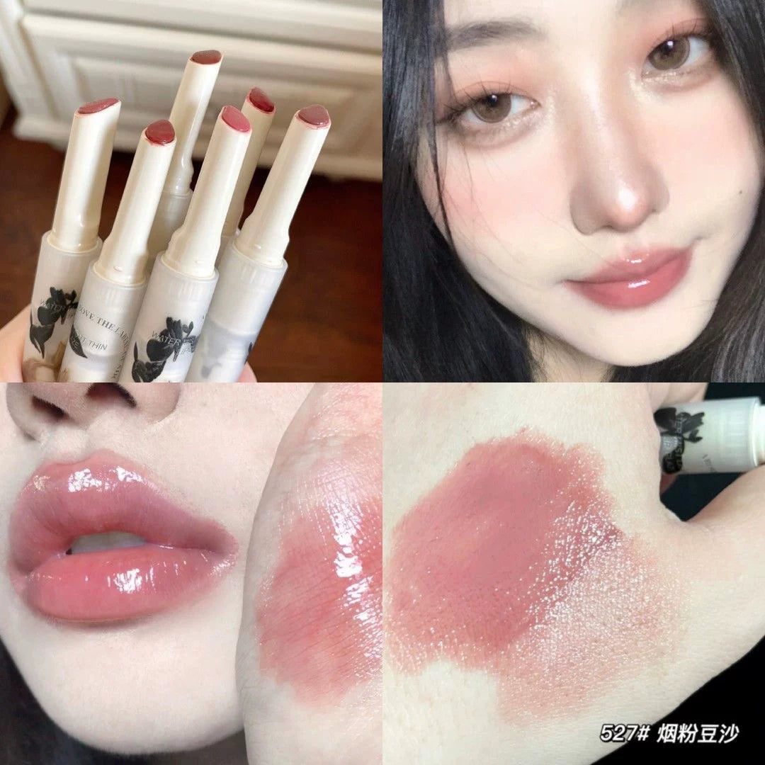 NOVO Süd Jeli Dodaq Balzamı Qələmi Nəmləndirici Güzgü Dodaq Parıldadıcısı Qidalandırıcı Saf Arzu Dodaq Boyası Çılpaq Rəng