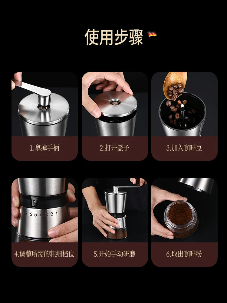 BOMS lobya dəyirmanı qəhvə lobya dəyirmanı əl dəyirmanı qəhvə maşını əl crank manual hand grinder qəhvə dəyirmanı