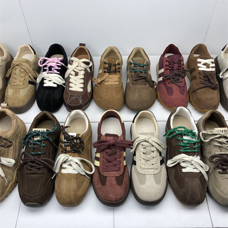 Women's shoes at discounted prices: German training shoes, genuine leather sneakers, new spring and fall casual shoes, women's suede cowhide Birken shoes, single shoes.