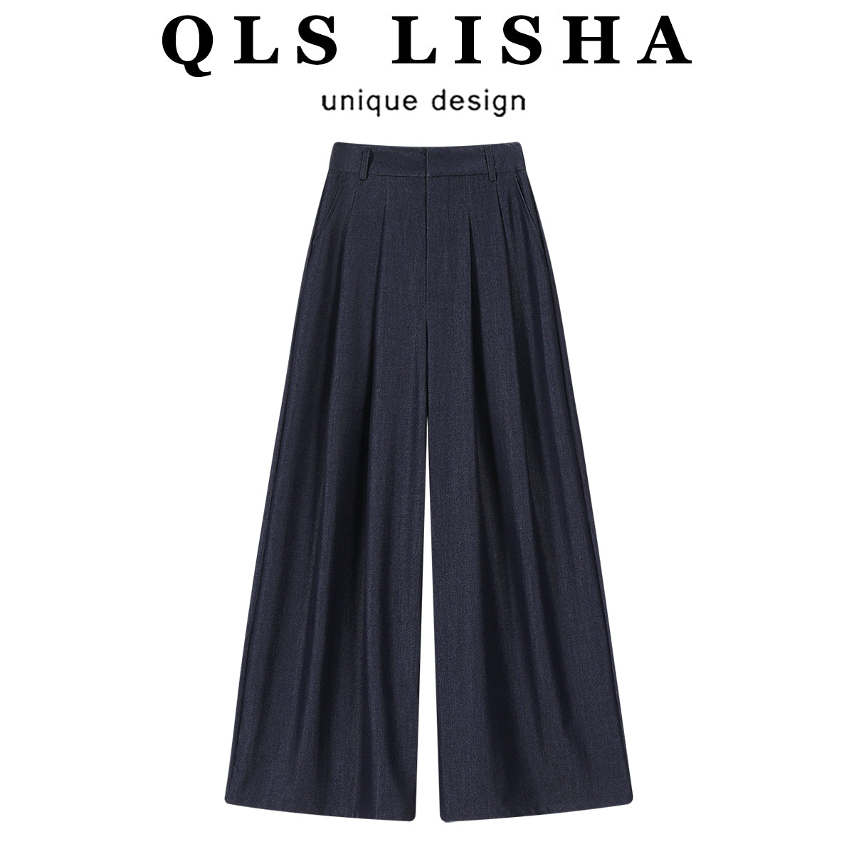 Cholisa Yüksək Belli Gündəlik Geniş Ayaqlı Şalvar, Boş Forma, Dolğun, Rahat Model, Qadınlar üçün 2025 Yeni Model, Arıqladıcı və Ləzzətli Şalvar