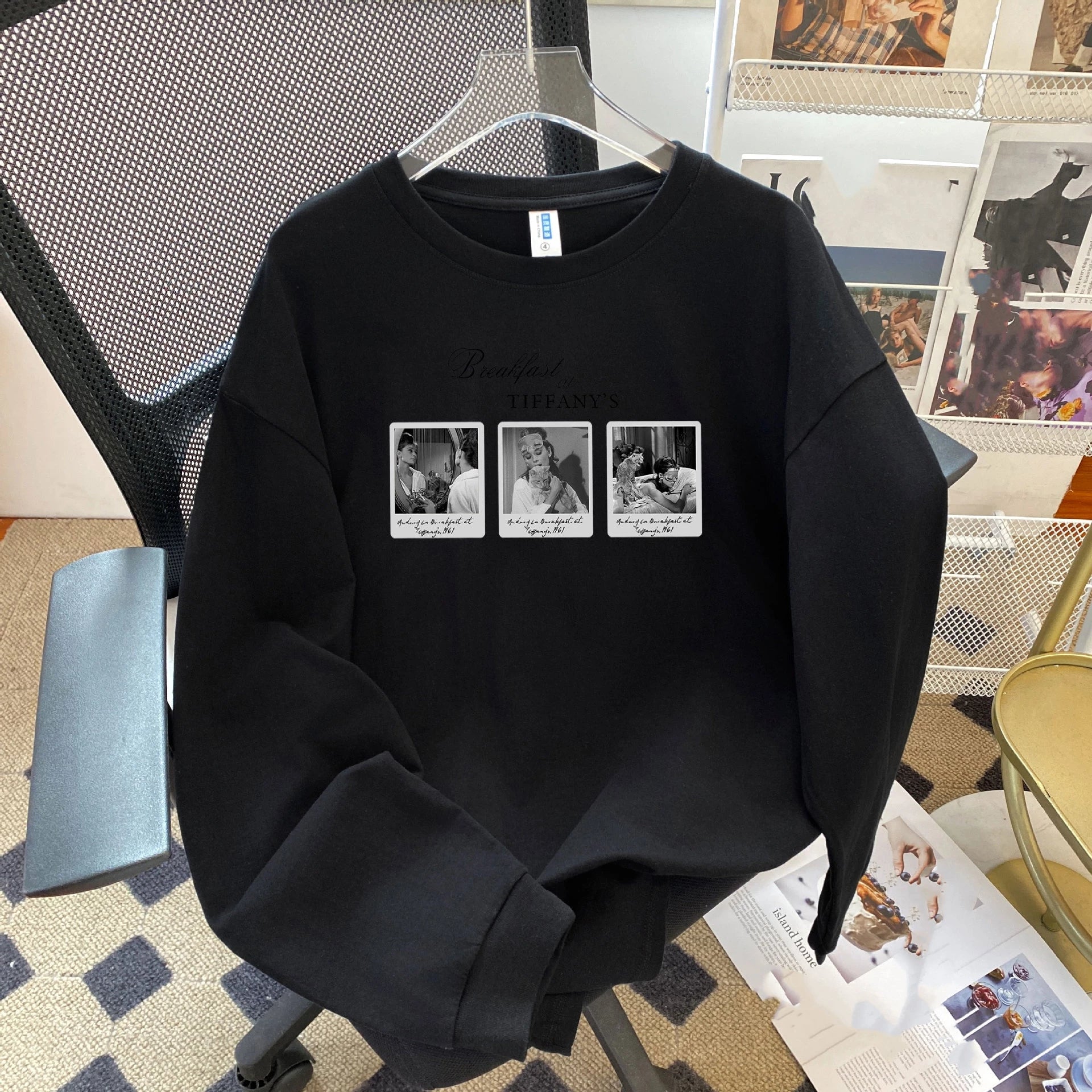 Yeni Avropa və Amerika üslubunda naxışlı boş gündəlik qısaqol köynək