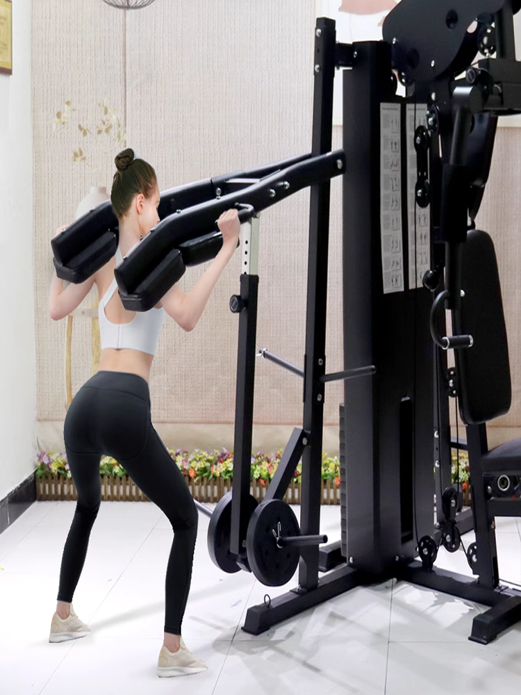 Chishang Ticarət Üç nəfərlik Stansiya Kombinasiyalı Təlimçi Uçan Quş Kompleks Təlimçi Ev Çoxfunksiyalı Güc Fitnes Avadanlığı