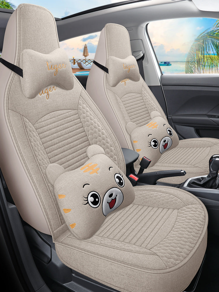 2025 BYD Song PLUS Smart Driving Edition EV Lüks Model Oturacaq Üzlükləri, Kətan Oturacaq Üzlükləri, Bütün Mövsümlər üçün Avtomobil Oturacaq Yastıqları