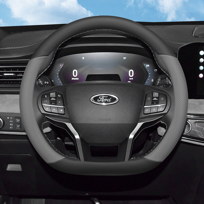2024 Ford Explorer Steering Wheel Cover, Ultra-thin, Special Kunlun Pinnacle Edition, Anti-Slip, Suitable for All Seasons