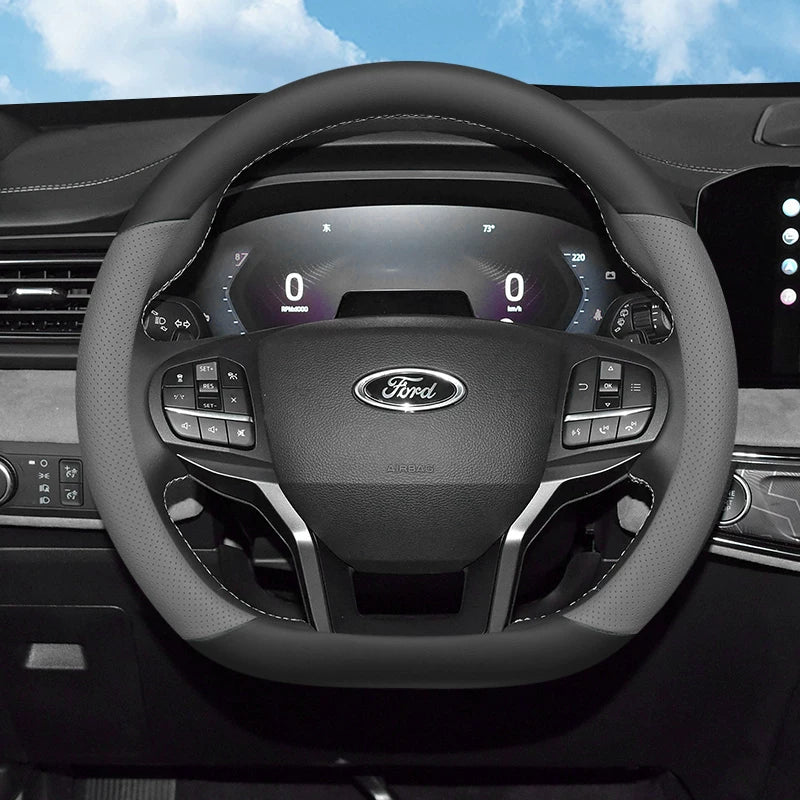 2024 Ford Explorer Steering Wheel Cover, Ultra-thin, Special Kunlun Pinnacle Edition, Anti-Slip, Suitable for All Seasons