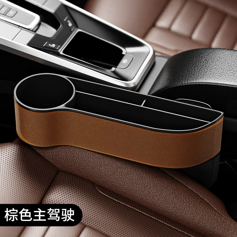 Car seat gap storage box, multi-functional car interior storage shelf, cup holder