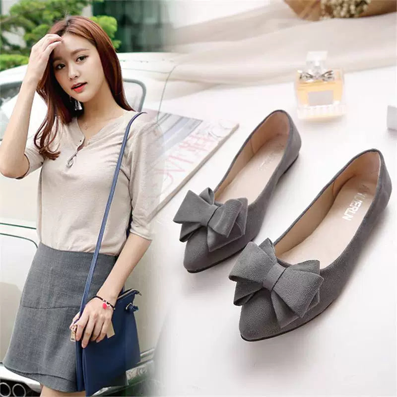 Lady flat shoes Bowknot asudə vaxt üçün qadın ayaqqabısıdır