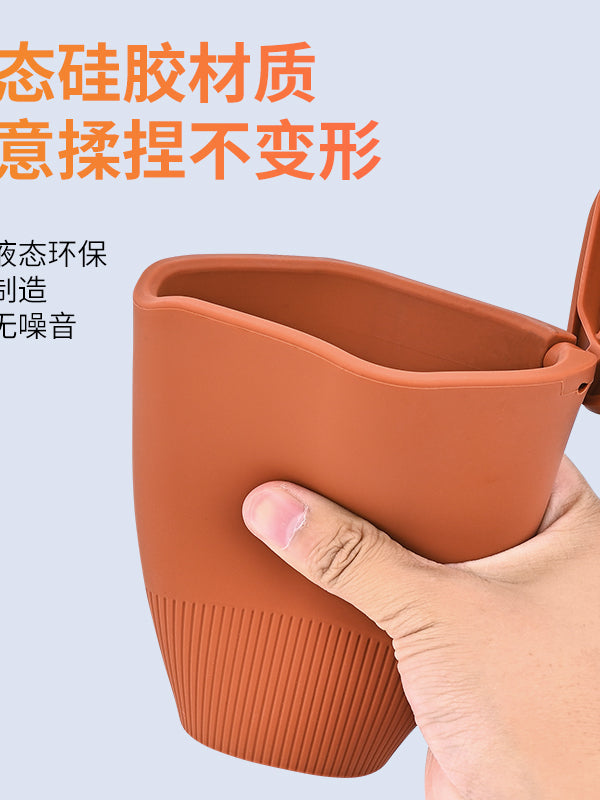 Car silicone trash can, car door storage box, multi-functional car front and back seat storage box.