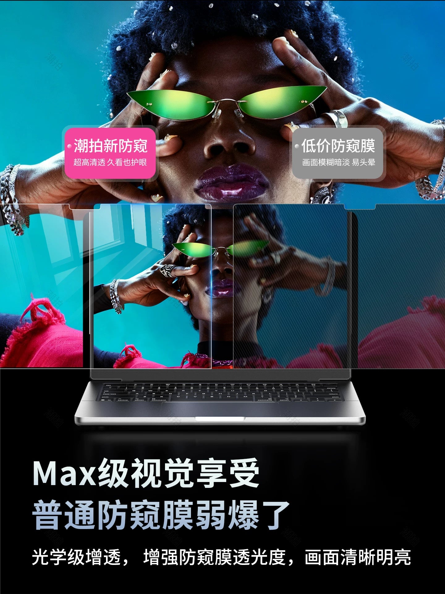 Macbookpro14 anti-gözəyici macbook ekran filmi üçün uyğundur Mac Apple notebook air13.3 kompüteri M5 temperli plyonka neo maqnit çıxarıla bilən M3 anti-baxış 13 qoruyucu film 15