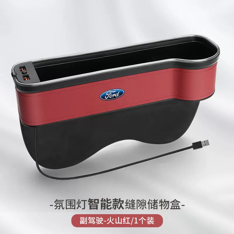 Suitable for Ford Escort, Explorer, Edge, Mondeo, Territory seat gap storage box for car interiors
