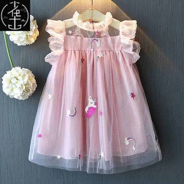 Körpə Qızlar üçün Ad Günü Tutu Donu Uşaqlar üçün Yay Geyimləri