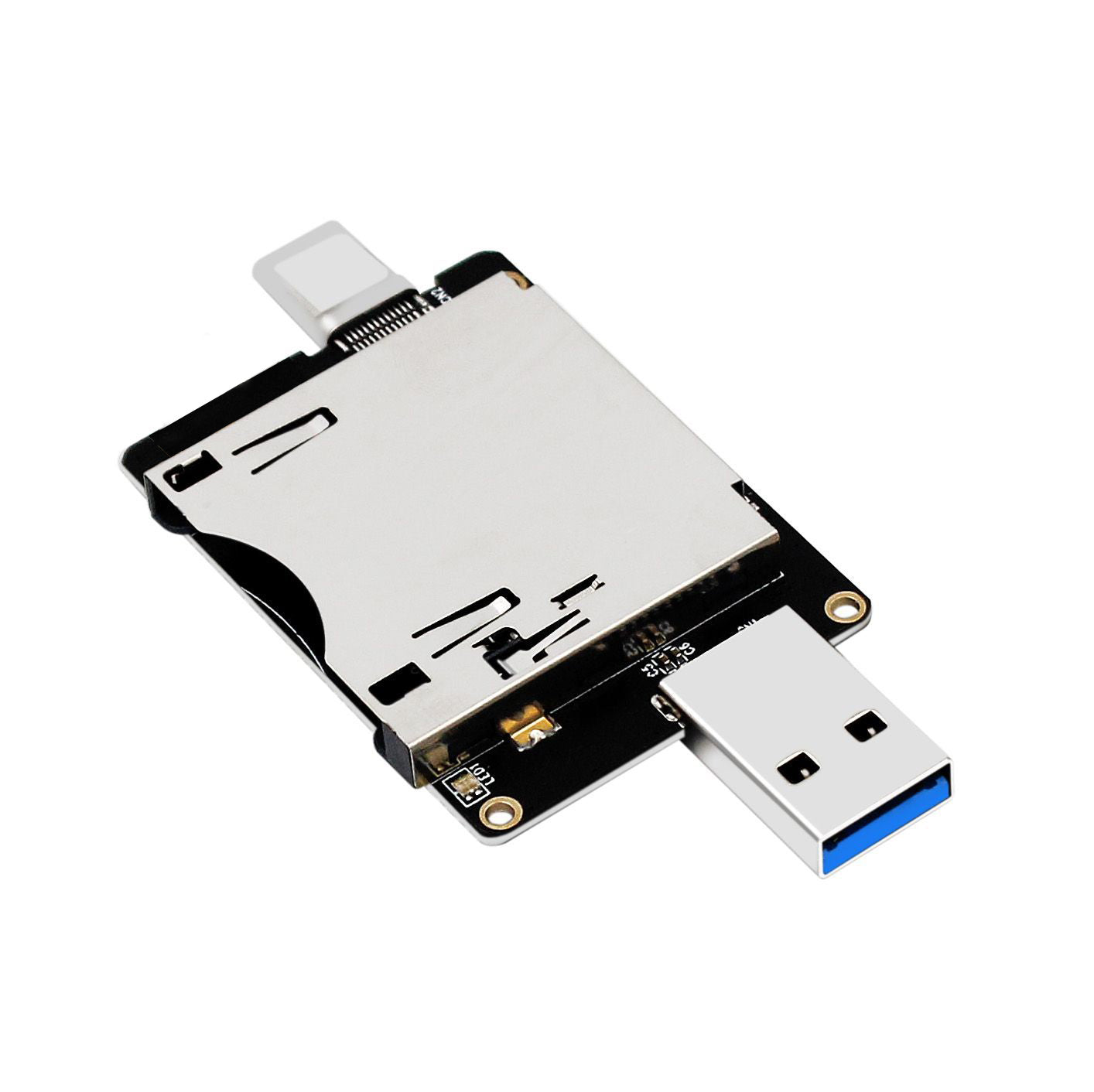 CFexpress to USB3.1 TYPE-C ikili portlu CFE kamera yaddaş kartı yüksək sürətli kart oxuyucusu 10Gbit/S