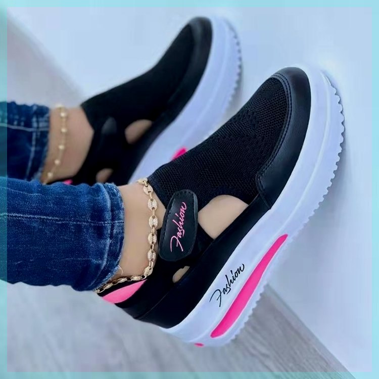 2022 Qadın Ayaqqabı Böyük Ölçülü Gündəlik Tək Yastı Fly Knit Br