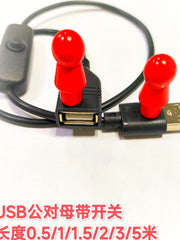 Usb uzatma kabeli kişidən qadına keçidi olan bütün mis ekoloji cəhətdən təmiz USB elektrik kabeli LED işıq zolağı keçid kabeli qara 3M2.1