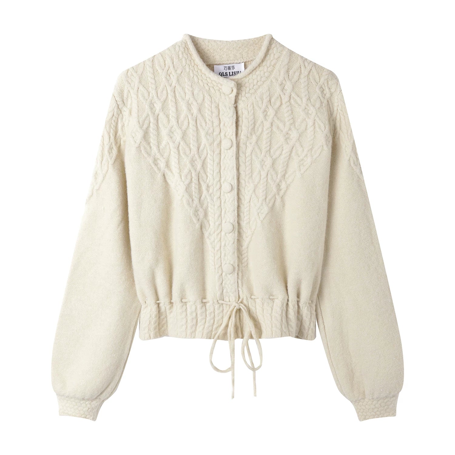 Chola Lisa-nın unikal və gözəl qırmızı Milad sviteri, payız və qış üçün şık qısa toxunmuş hırka.