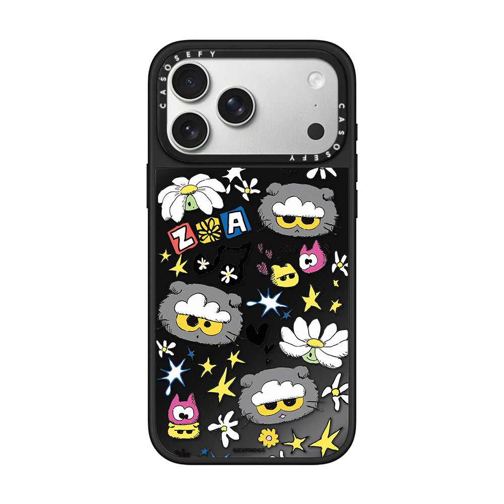 Birgə brend ZOA&FRIENDS Quan Zhilong 16Pro iPhone 17ProMax üçün uyğundur Apple yıxılmağa qarşı qoruyucu qutu Magsafe maqnit emiş GD star Cloud Cat 15 eyni üslublu CASOSEFY mobil telefon qutusu