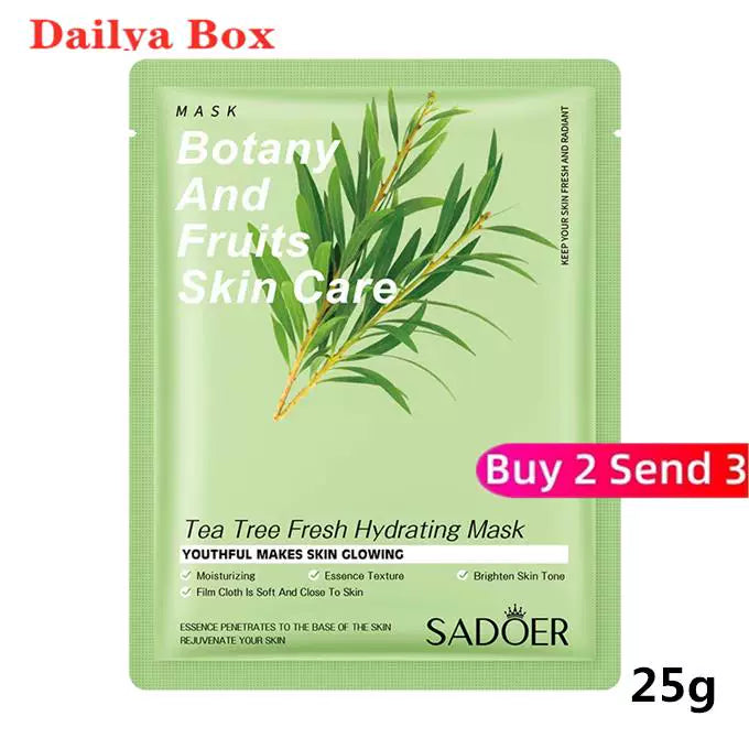 10 ədəd Bitki Üz Maskası Gözəllik Dəri Baxımı Üz Maskaları Kosmetika