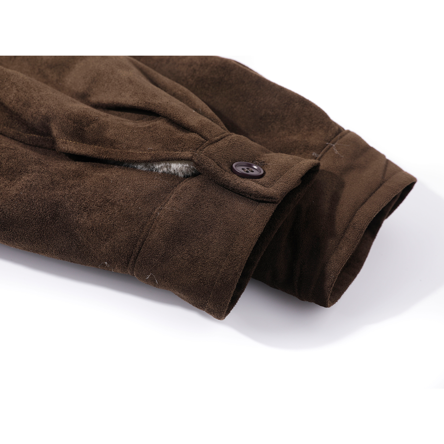 Cholisa Payız/Qış Yun astarlı Qalın Zamşa Qadın Motosiklet Gödəkçəsi, Koreya üslubunda, Super Şirin Qalın Palto