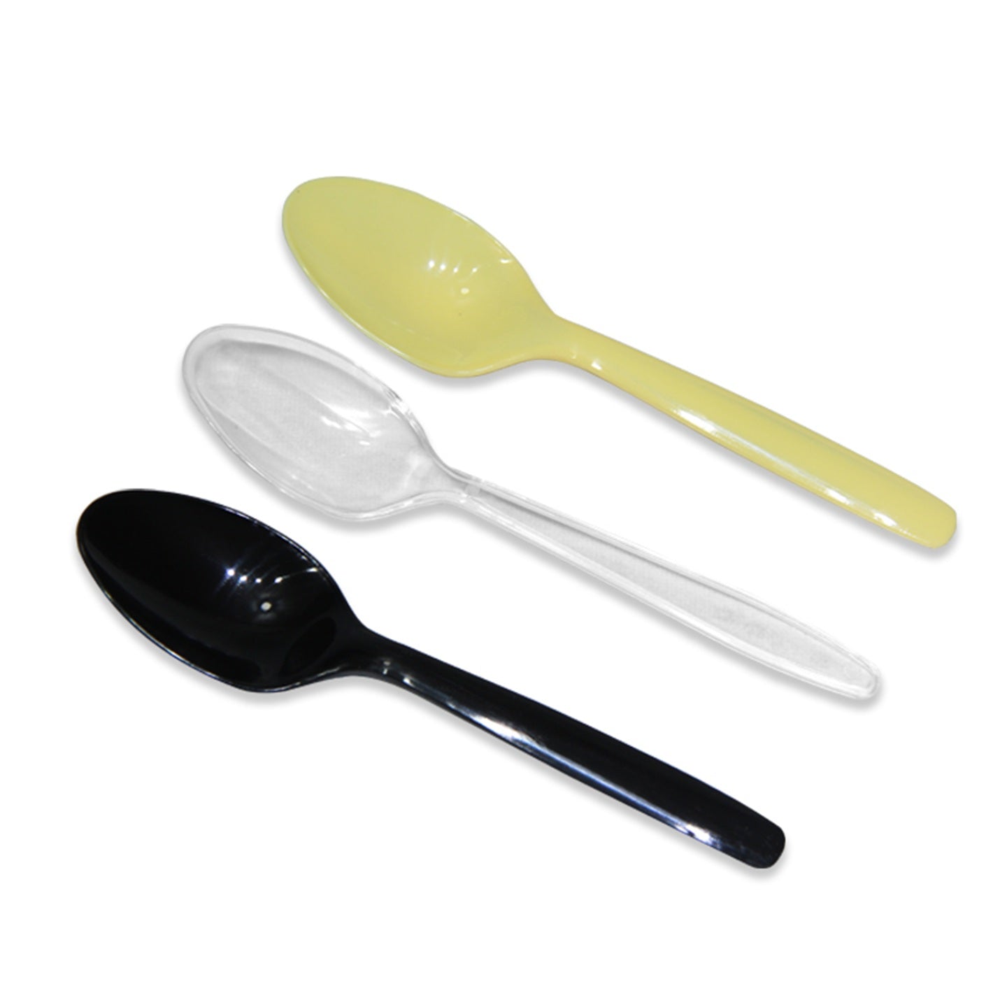 Qatılaşdırılmış birdəfəlik qaşıq şəffaf plastik qaşıq DS1 müstəqil böyük şorba qaşığı qırxılmış buz buz tozu qaşığı desert pudingi